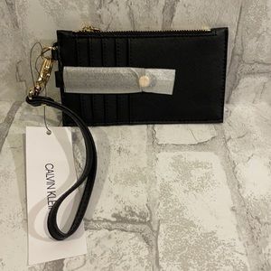 calvin klein card holder womens